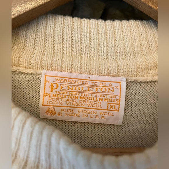 Pendleton 100% Wool Sweater in Cream. Women’s XL. - Picture 2 of 3